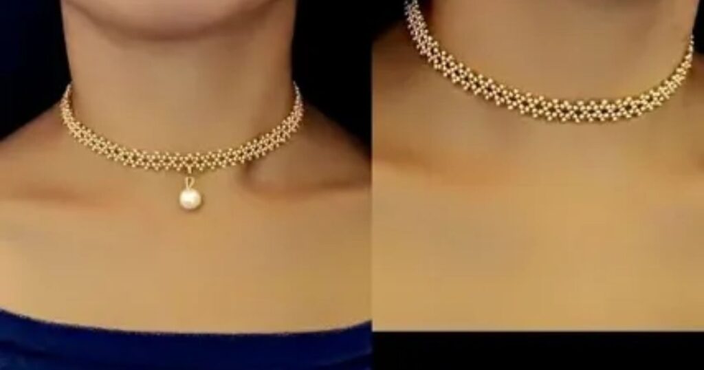 A Choker-Style Necklace
