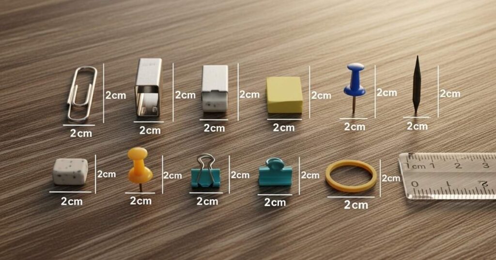 Everyday Office Tools That Measure 2 Centimeters