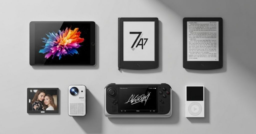 Gadgets and Personal Devices Around 7 Inches