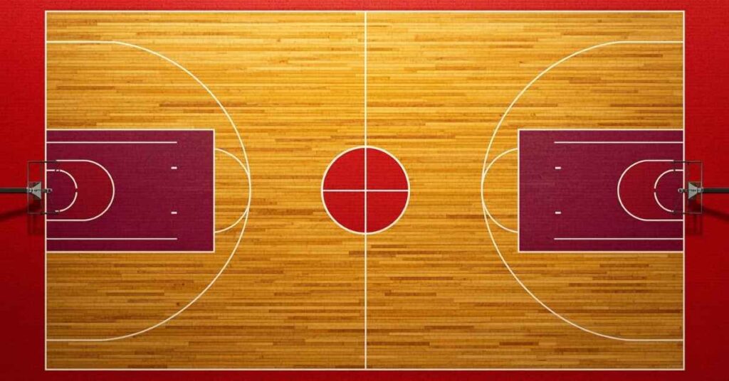 Half the Length of a Basketball Court