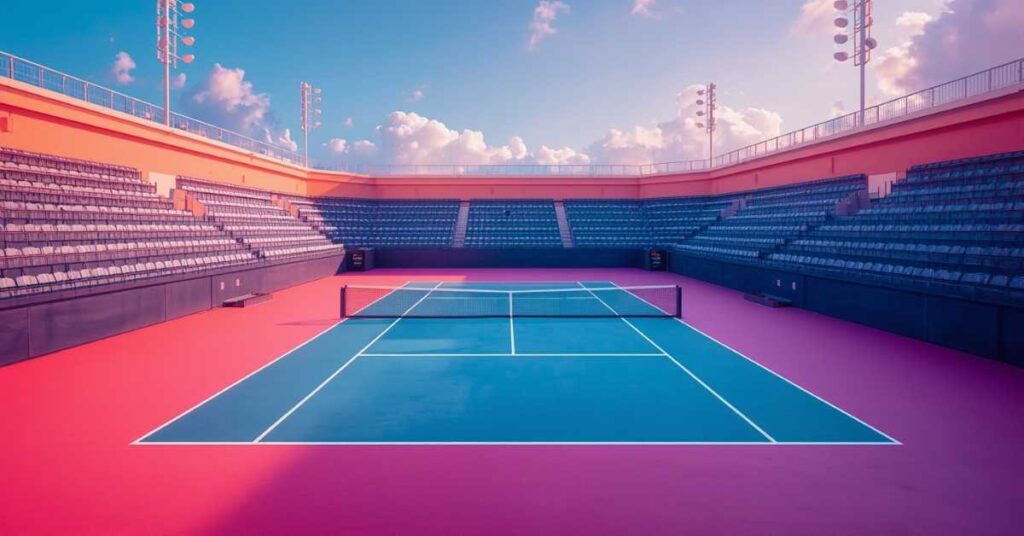Half the Length of a Tennis Court